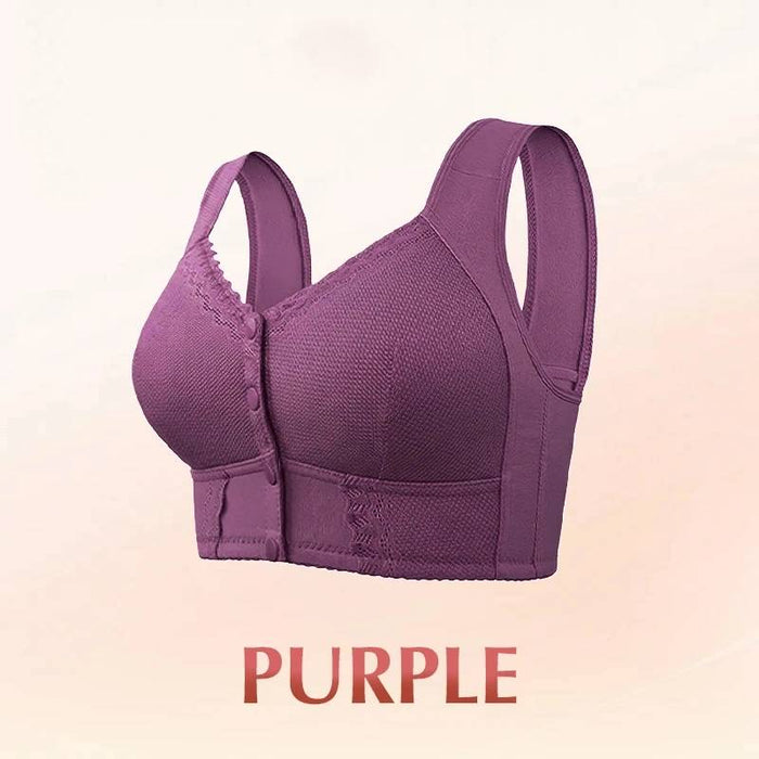 Front Closure Breathable Bra for Seniors