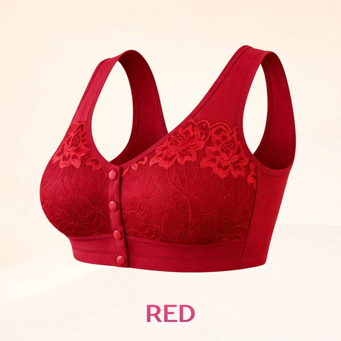 Front Closure Breathable Bra for Seniors