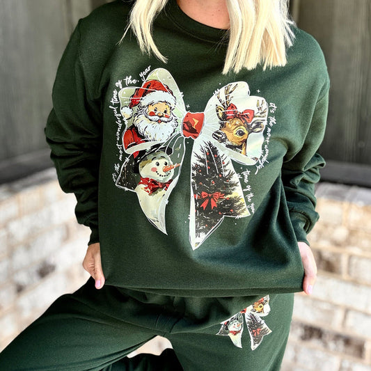Frosty Bow Sweat Set