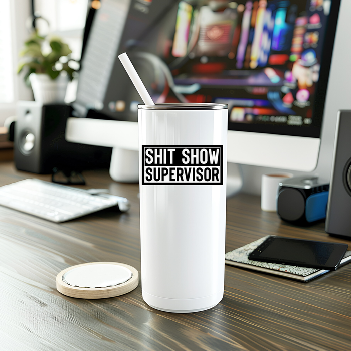 Funny Shit Show Supervisor Sticker