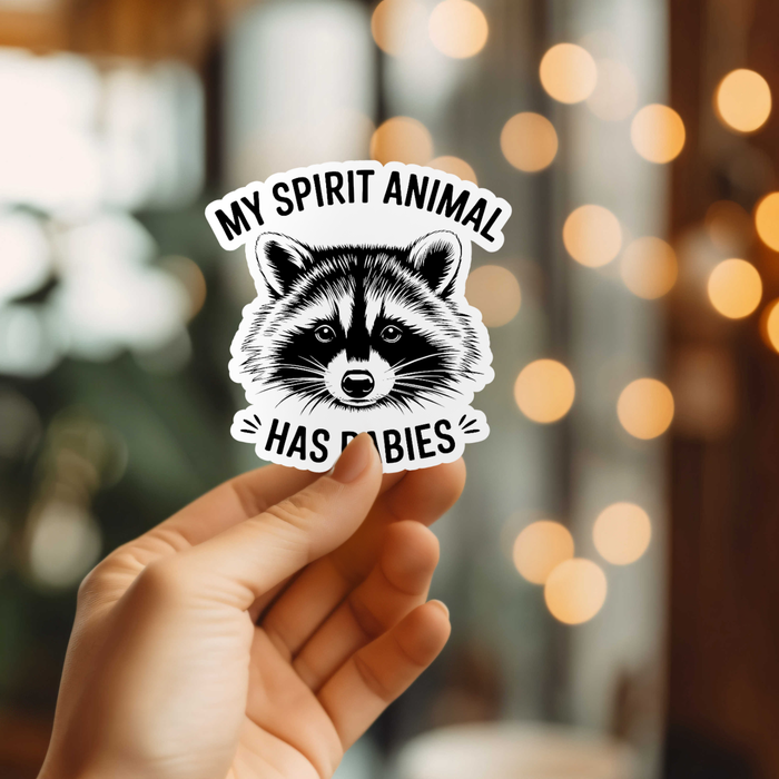 Funny Spirit Animal Vinyl Sticker