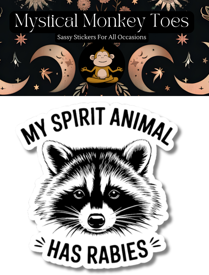 Funny Spirit Animal Vinyl Sticker