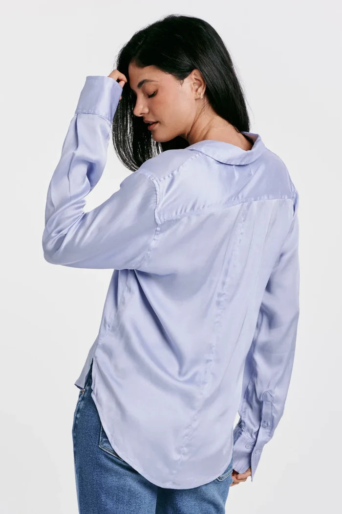 GAIA BUTTON DOWN SHIRT CORN FLOWER