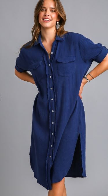 Gauze Midi Dress