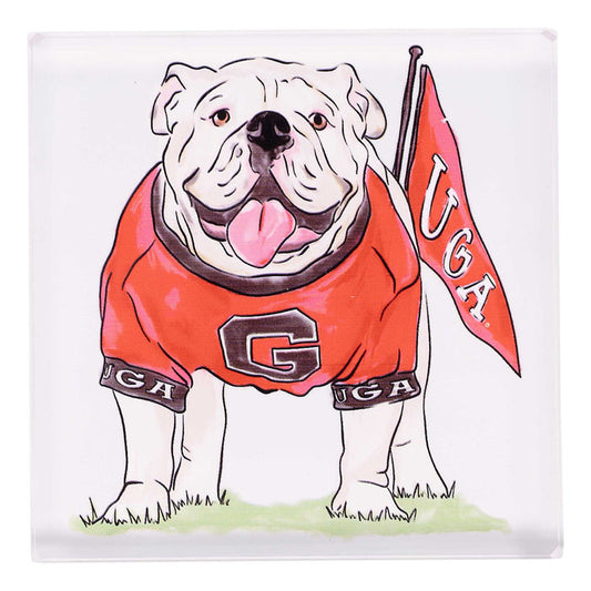 Georgia mascot napkin weight