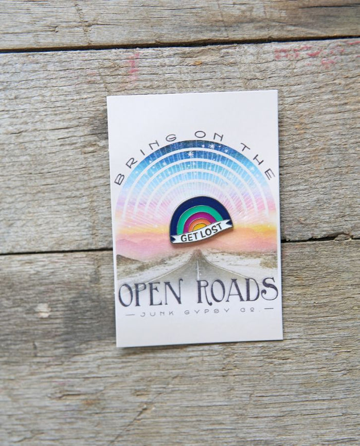 Get Lost Rainbow Enamel Pin