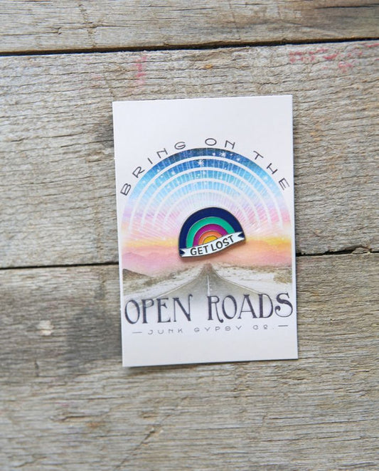 Get Lost Rainbow Enamel Pin