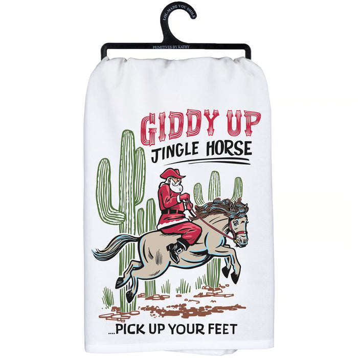 Giddy Up Jingle Horse Kitchen Towel