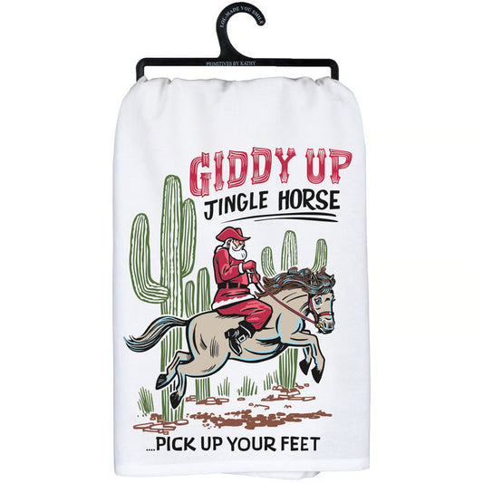 Giddy Up Jingle Horse Kitchen Towel