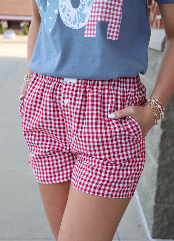 Gingham Shorts
