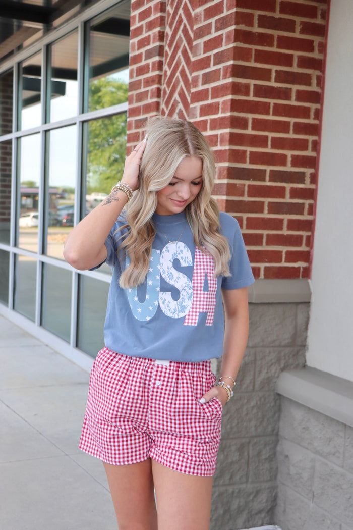 Gingham Shorts