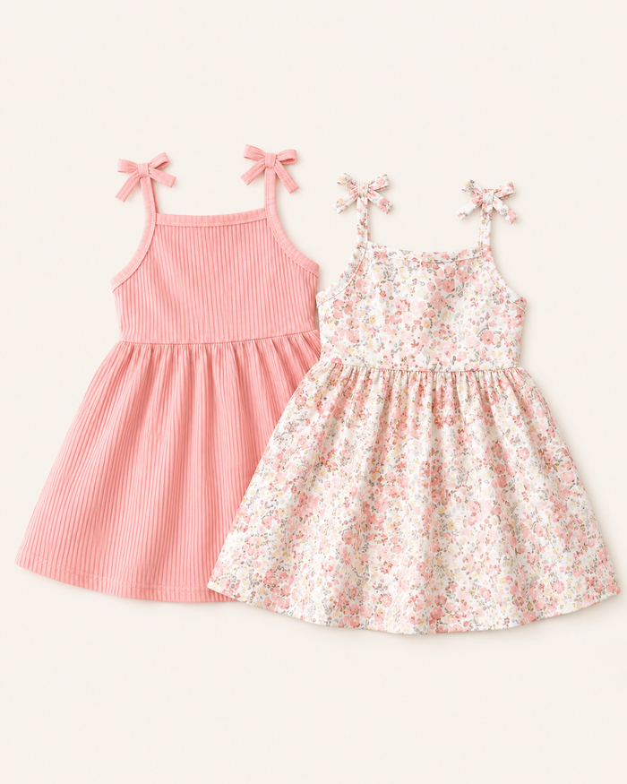 Girls Pink Floral Sleeveless Dress – SHEIN Fast Delivery in 5 Days