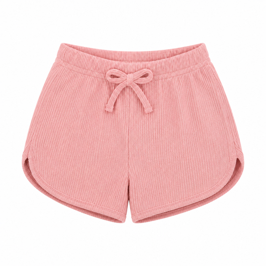 Girls Ribbed Drawstring Shorts – 5 Years, SHEIN Fast Delivery in 5 Days