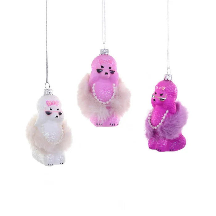 Glampoodle Poodle Pearl Sunglasses Christmas Ornament Cody Foster