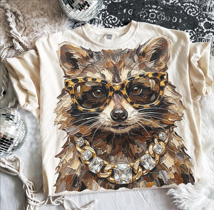 Glam Raccoon - Boujee Tee
