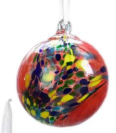 Glass Ornament Ball, 6 Asst.