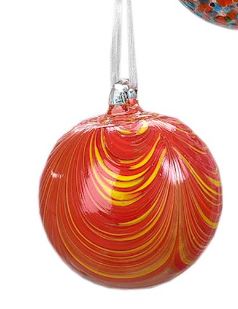 Glass Ornament Ball, 6 Asst.