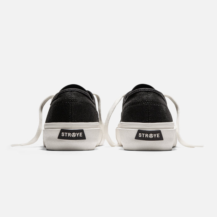 STRAYE Gower Black X-Ray – back heel view skate sneaker