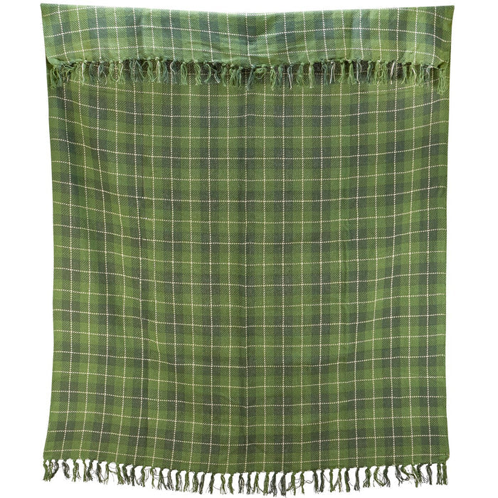 Green Tartan Throw