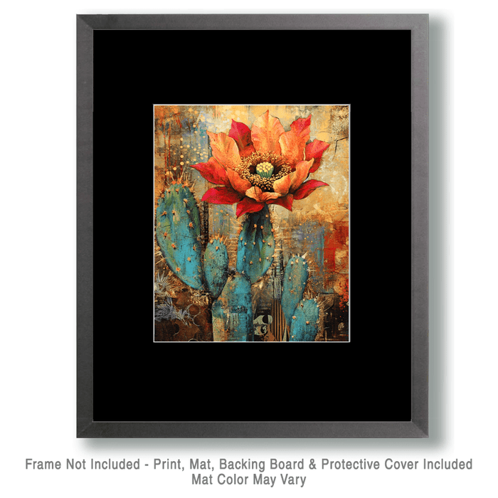 Grunge Desert Flora 8″x10″ Artwork