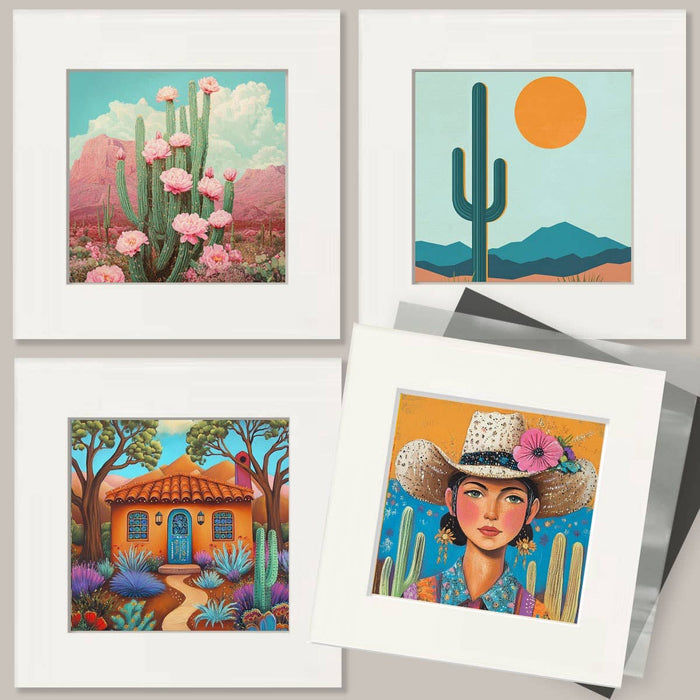Grunge Desert Flora 8″x10″ Artwork