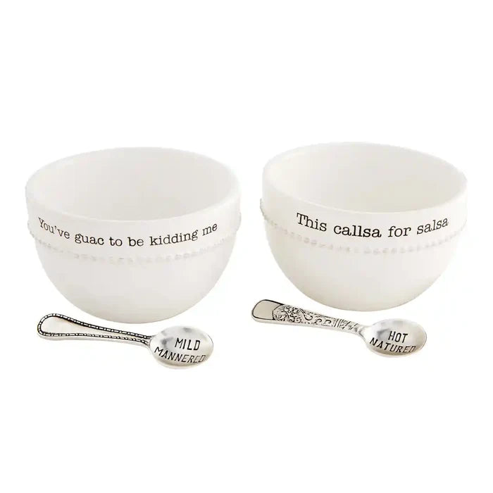 GUAC AND SALSA DIP BOWL SET