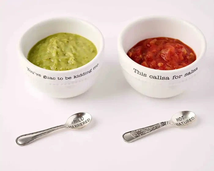 GUAC AND SALSA DIP BOWL SET