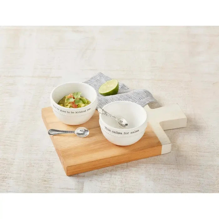GUAC AND SALSA DIP BOWL SET