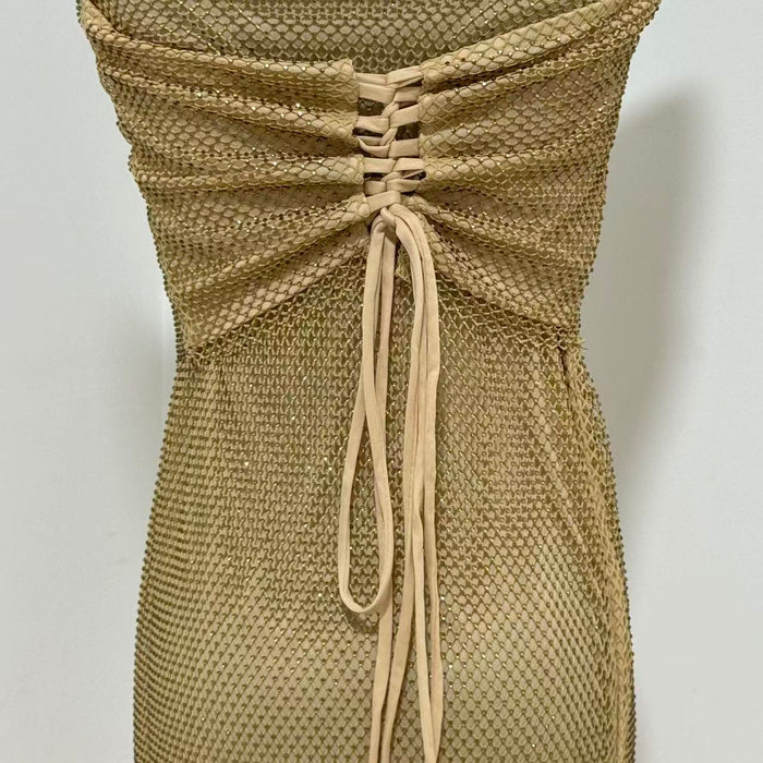 Halter-Neck Slim-Fit Sleeveless Gown