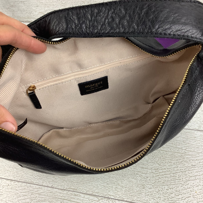 Handbag Leather By Margot, Size: Medium