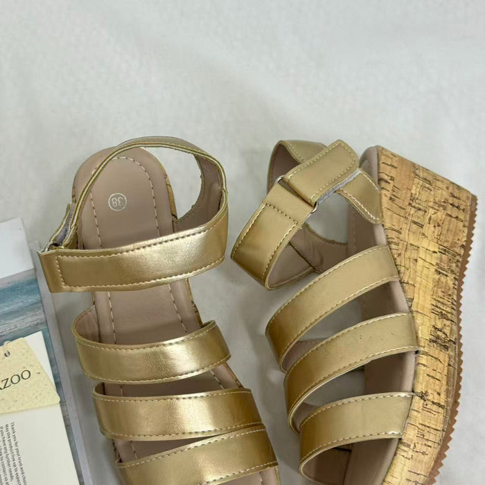 High-Heeled Single-Strap Beach Sandals
