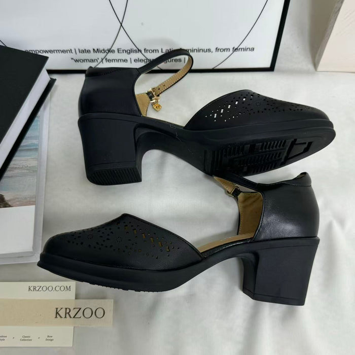 High-Heeled Strappy Andals