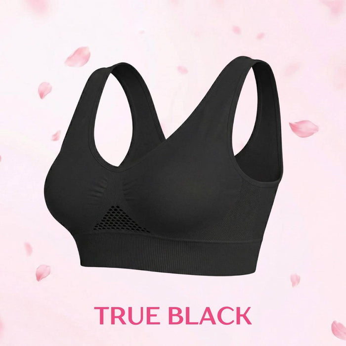 High-Support Wireless Lace Bra for Women