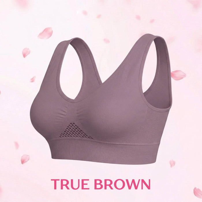 High-Support Wireless Lace Bra for Women