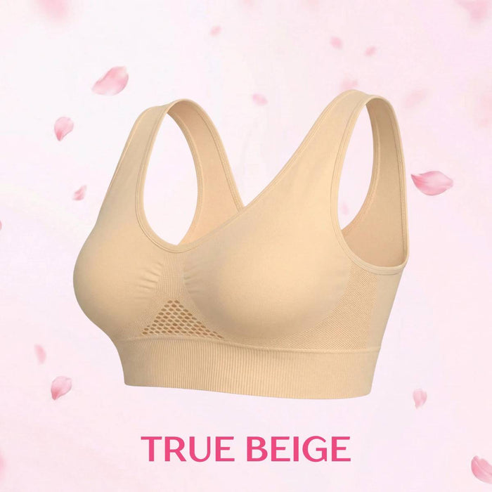 High-Support Wireless Lace Bra for Women