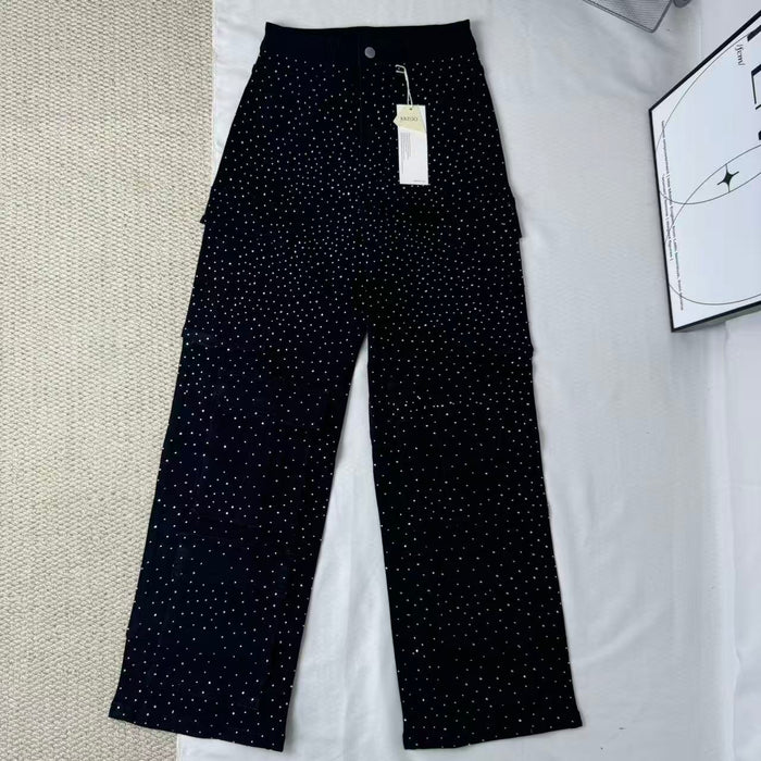 High-Waisted Starry Sky Jeans