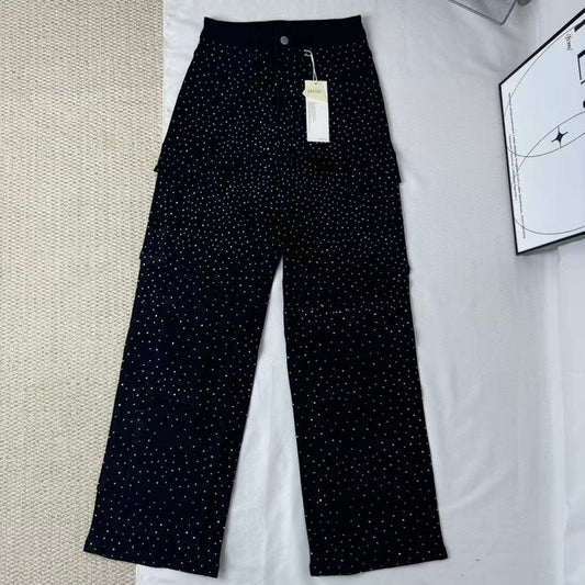 High-Waisted Starry Sky Jeans