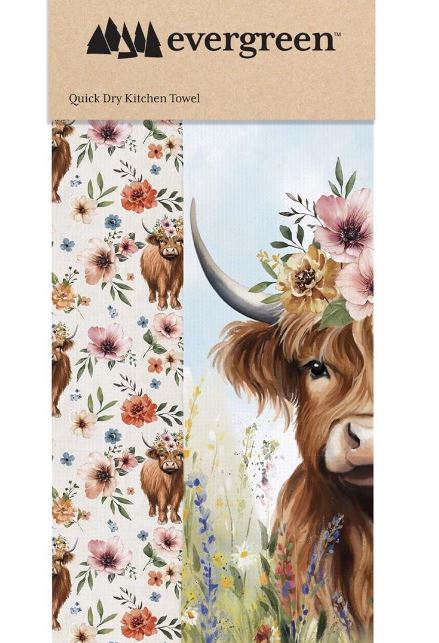 Highland Waffle Kitchen Towel Quick Dry