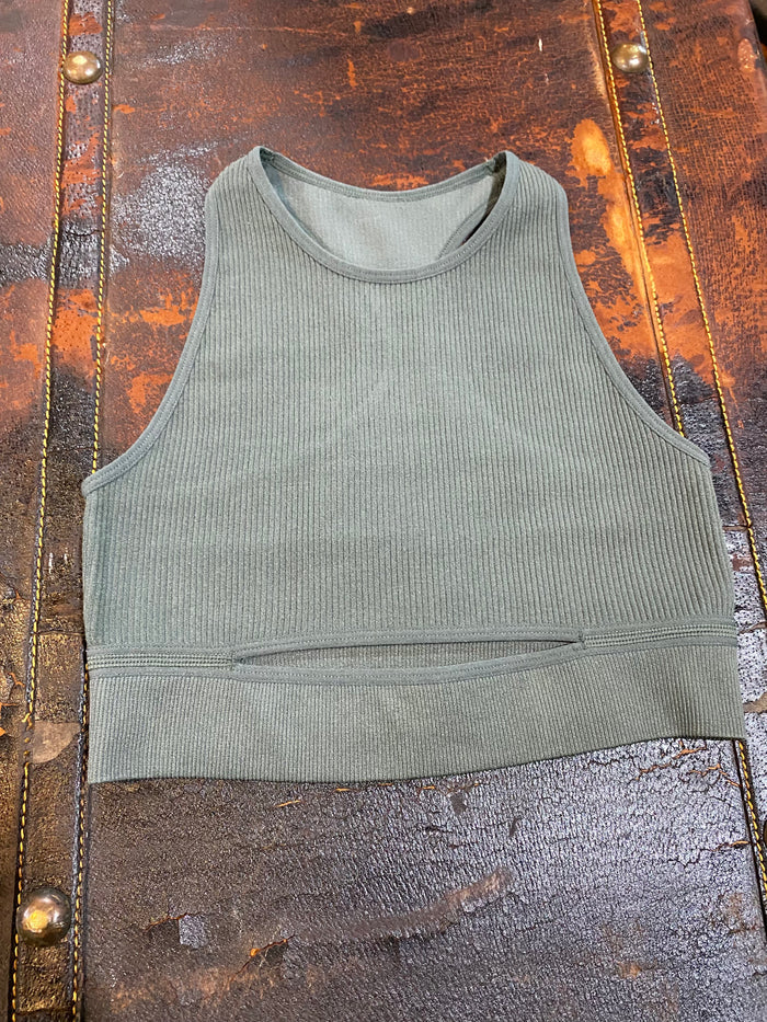 Slit Crop Top