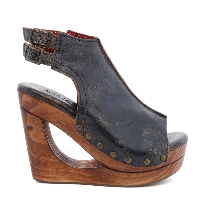 IMELDA BLACK LUX WEDGE