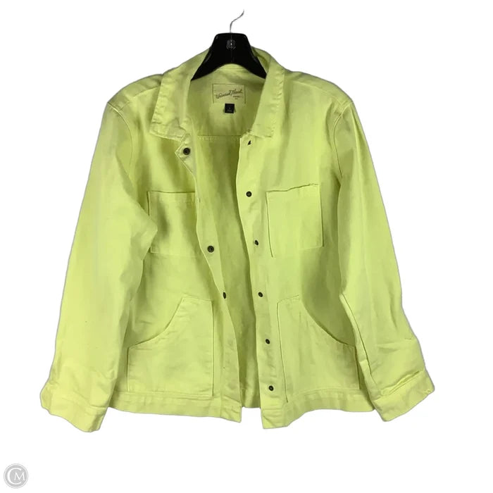 Jacket Denim By Universal Thread In Yellow Denim, Size: S