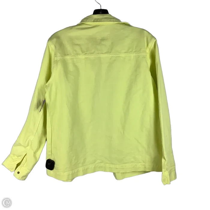 Jacket Denim By Universal Thread In Yellow Denim, Size: S