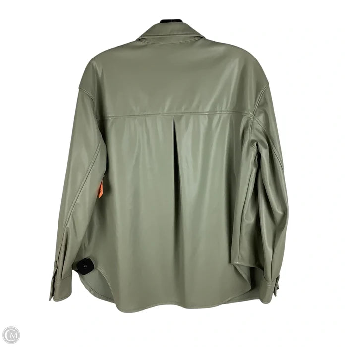 Jacket Shirt By American Eagle In Green, Size: Xs