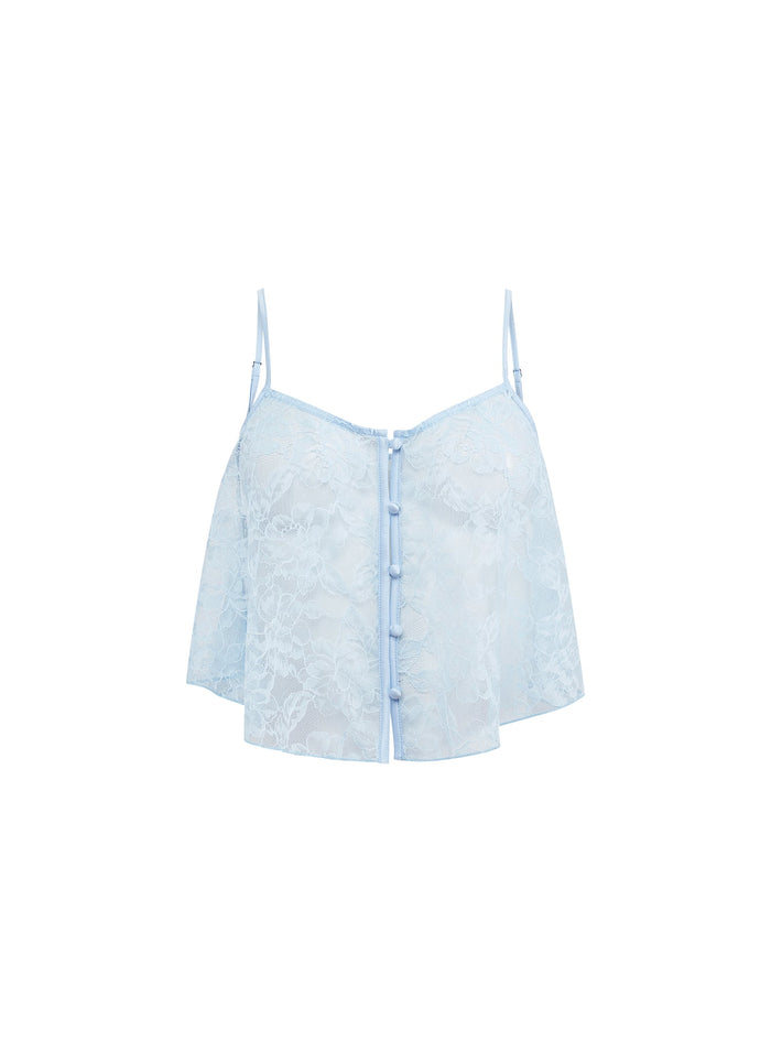 Jasmine Lace Flutter Cami Set