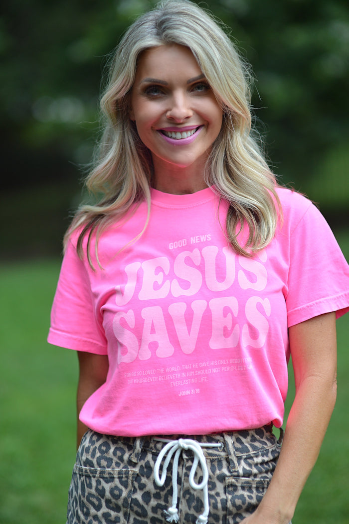 Jesus Saves {Comfort Colors}