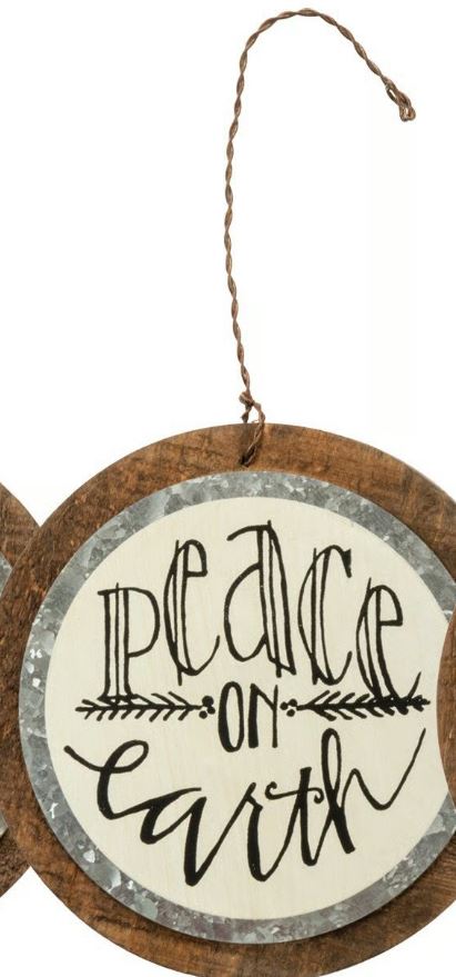 Jingle Joy Peace Ornament- 3 Styles