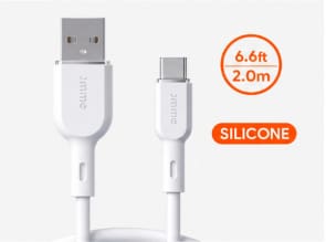 JMMO Type-C Fast Charging Cable – 2M Silicone USB to Type-C Data Cable
