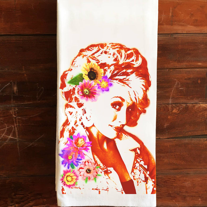 katzpajamas - Dolly Parton Kitchen Tea Towel Flour Sack Cotton