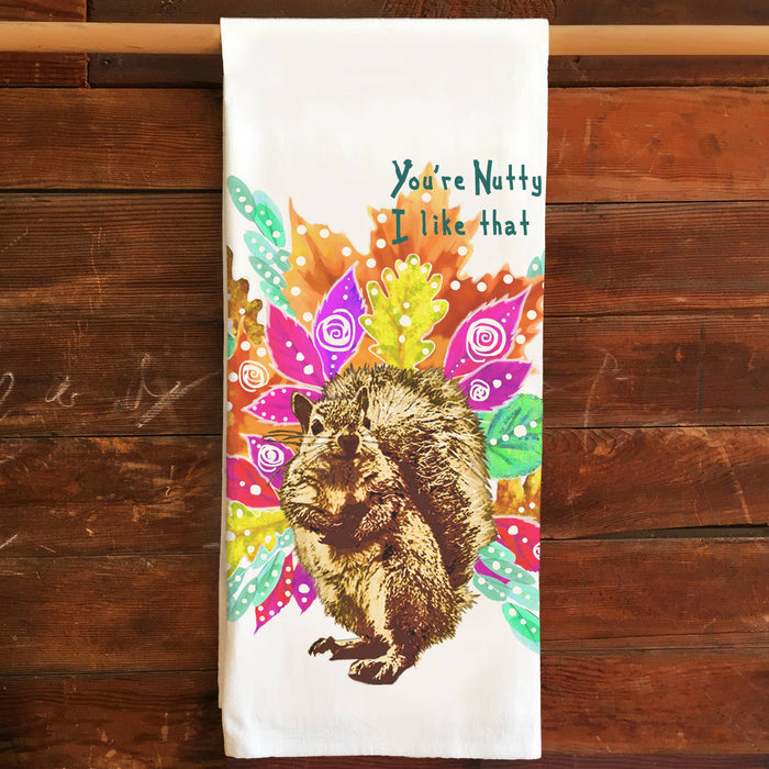 katzpajamas - Squirrel Kitchen Tea Towel Flour Sack Cotton