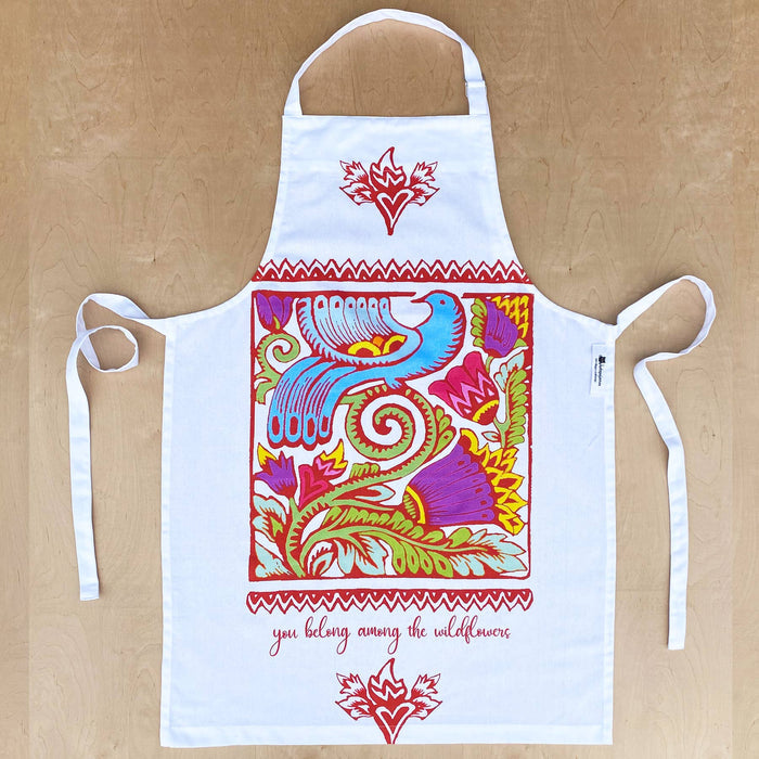 katzpajamas - Wildflowers Bird Kitchen Tea Towel Flour Sack Cotton